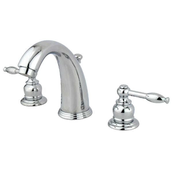 Kingston Brass KB981KL 8" Widespread Bathroom Faucet W/ Retail Pop-Up, Polished Chrome KB981KL - main